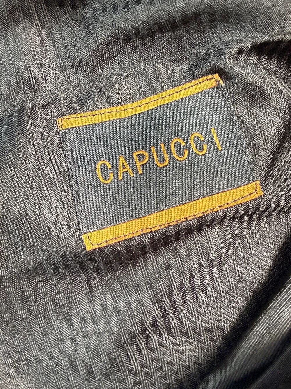 Capucci Men's Black Suit Vest & Trousers 46R 40W 2-Piece